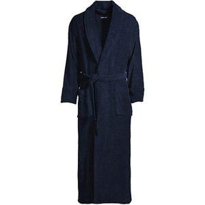 Lands' End Men's Full Length Turkish Terry Robe
